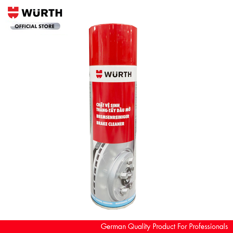 Wurth chất vệ sinh thắng tẩy rửa dầu mỡ brake cleaner 500ml