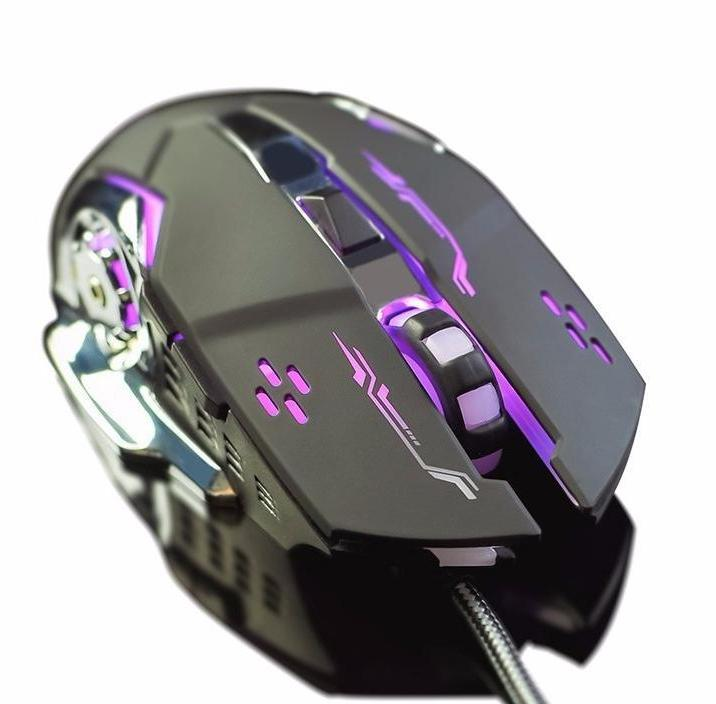 Chuột game thủ cực bền thiết kế độc lạ có LED dây dù độ phân dải 3200dpi