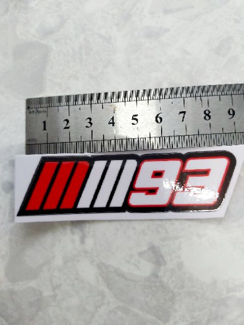 Combo 2 tem decal marquez 93 dán xe giá rẻ