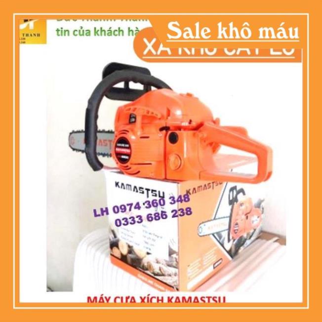 Máy cưa xích chạy xăng kamastsu 68cc siêu khỏe