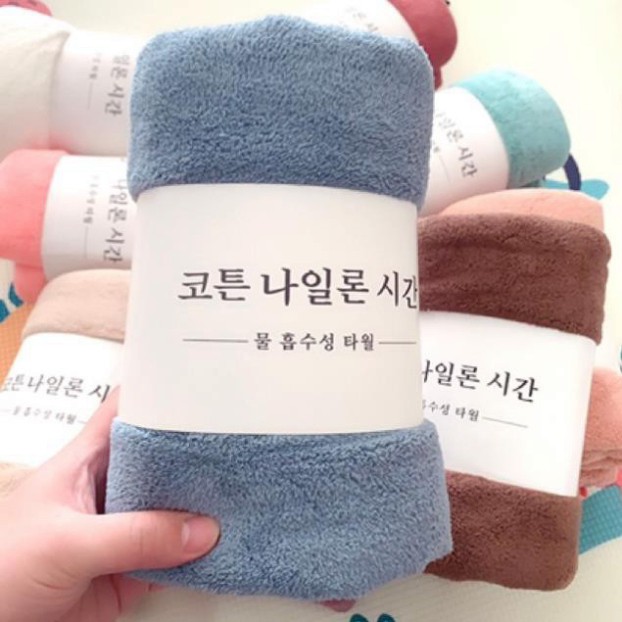 Khăn tắm Hàn Quốc 1m4 70cm chất bông mềm mại