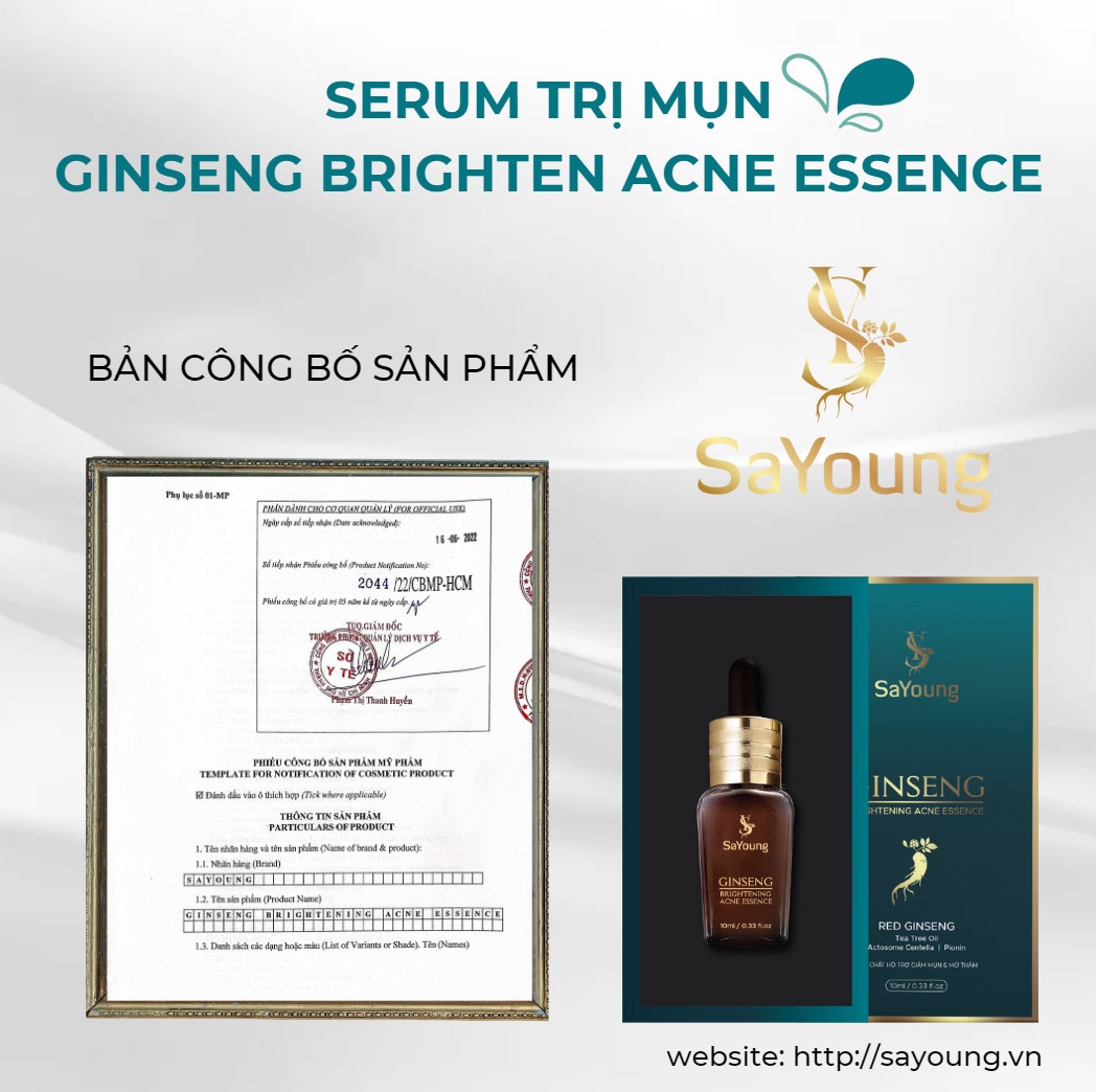 Serum trị mụn sayoung - hổ trợ làm mờ vết thâm