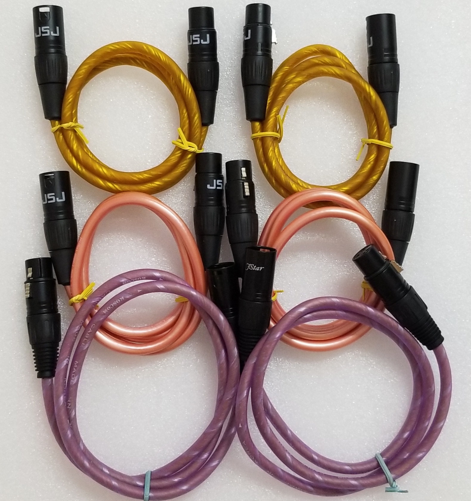 Dây canon đực cái dây AV canon kết nối âm thanh cục đẩy, vang, mấy nâng tiếng, Equalizer 1 cặp 2 sợi