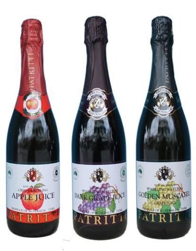 Nước nho Patritti lên men có gas 100% thiên nhiên ko hóa chất, ko đường, ko màu