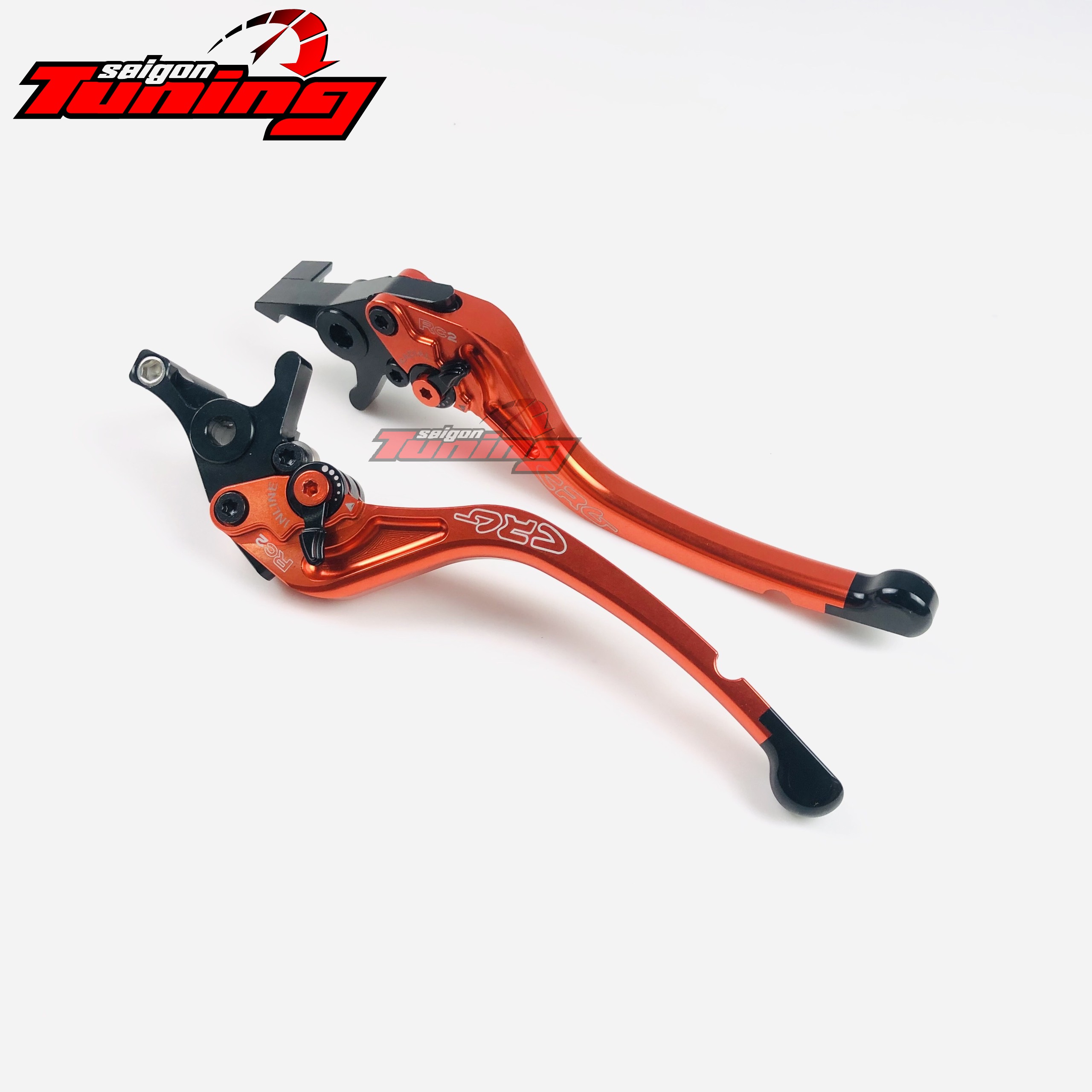Bộ tay thắng SH 6 số cao cấp - Màu cam Orange