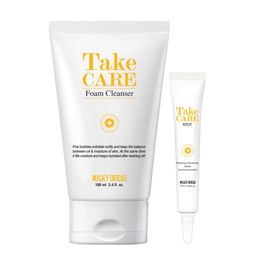 Bộ 2 giảm mụn khẩn cấp, giảm thâm sau mụn Milky Dress Take Care