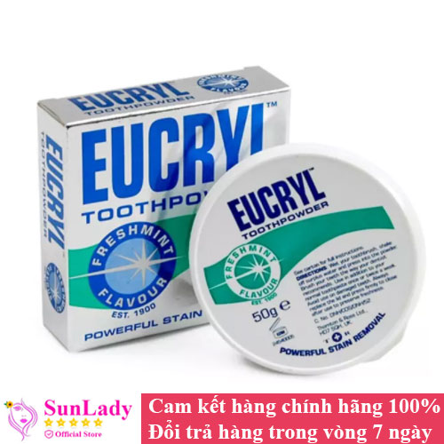 Bột Tẩy Trắng Răng Eucryl Powerful Stain Removal Toothpowder 50g