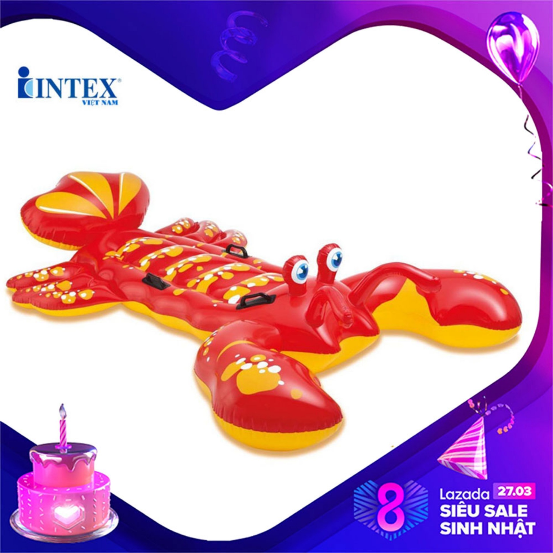 Phao bơi hình tôm hùm intex 57528 - phao bơi cho bé, phao bơi trẻ em
