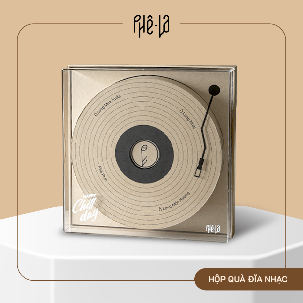 Hộp quà đĩa nhạc phê la, hộp 04 loại