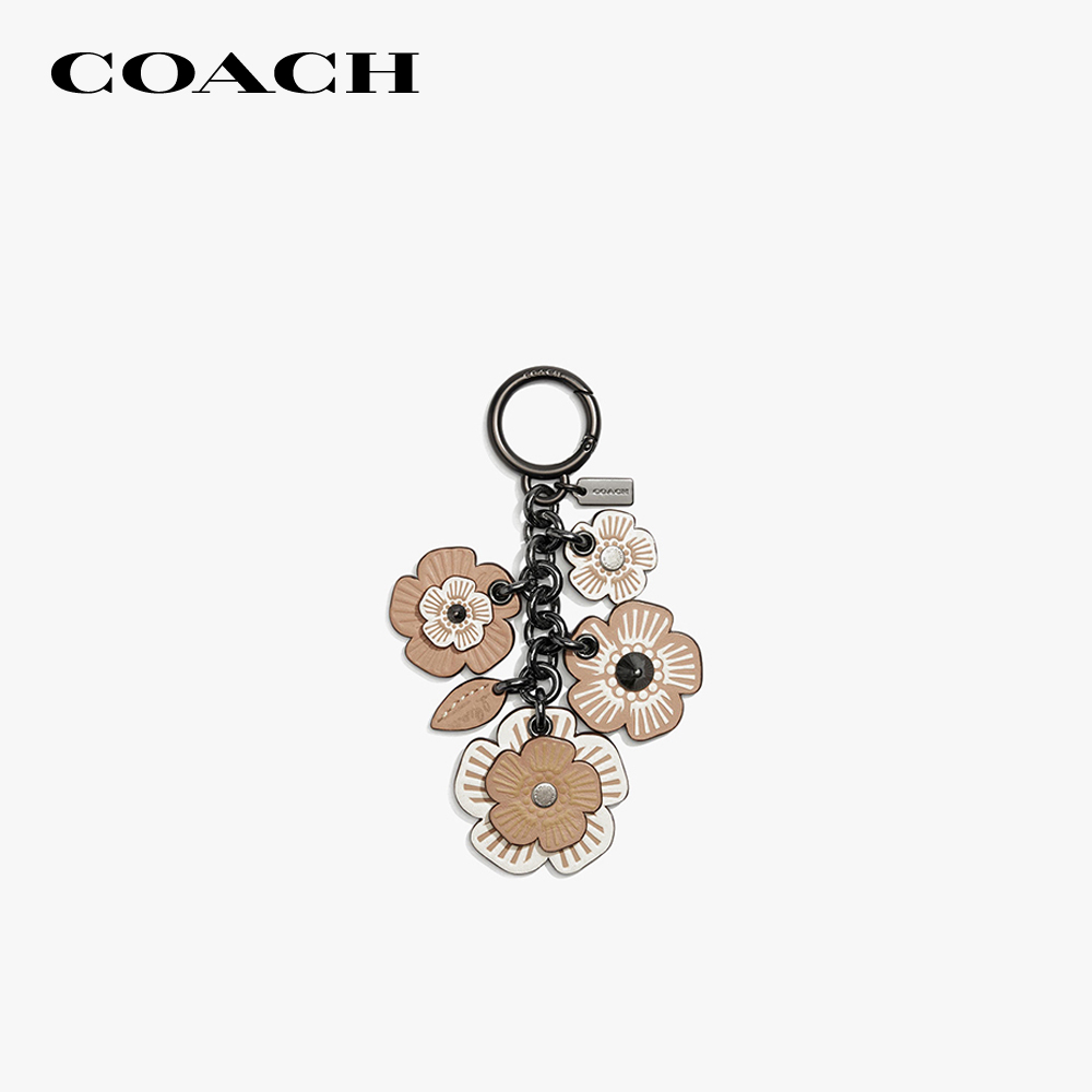 COACH - Thẻ treo hình hoa trà Tea Rose Mix 17451-BKCHK