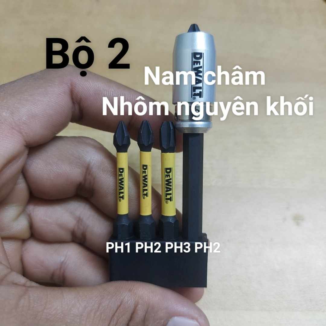 Bộ mũi vít đầu vít Dewalt có các đầu vít thông dụng