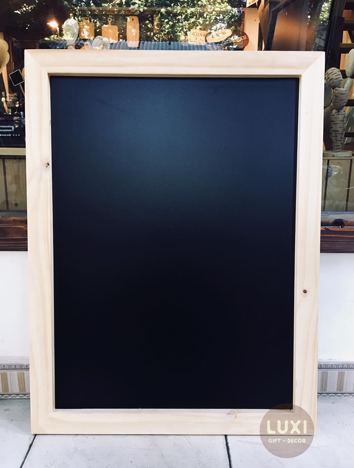Bảng gỗ viết phấn 60x80cm luxi decor