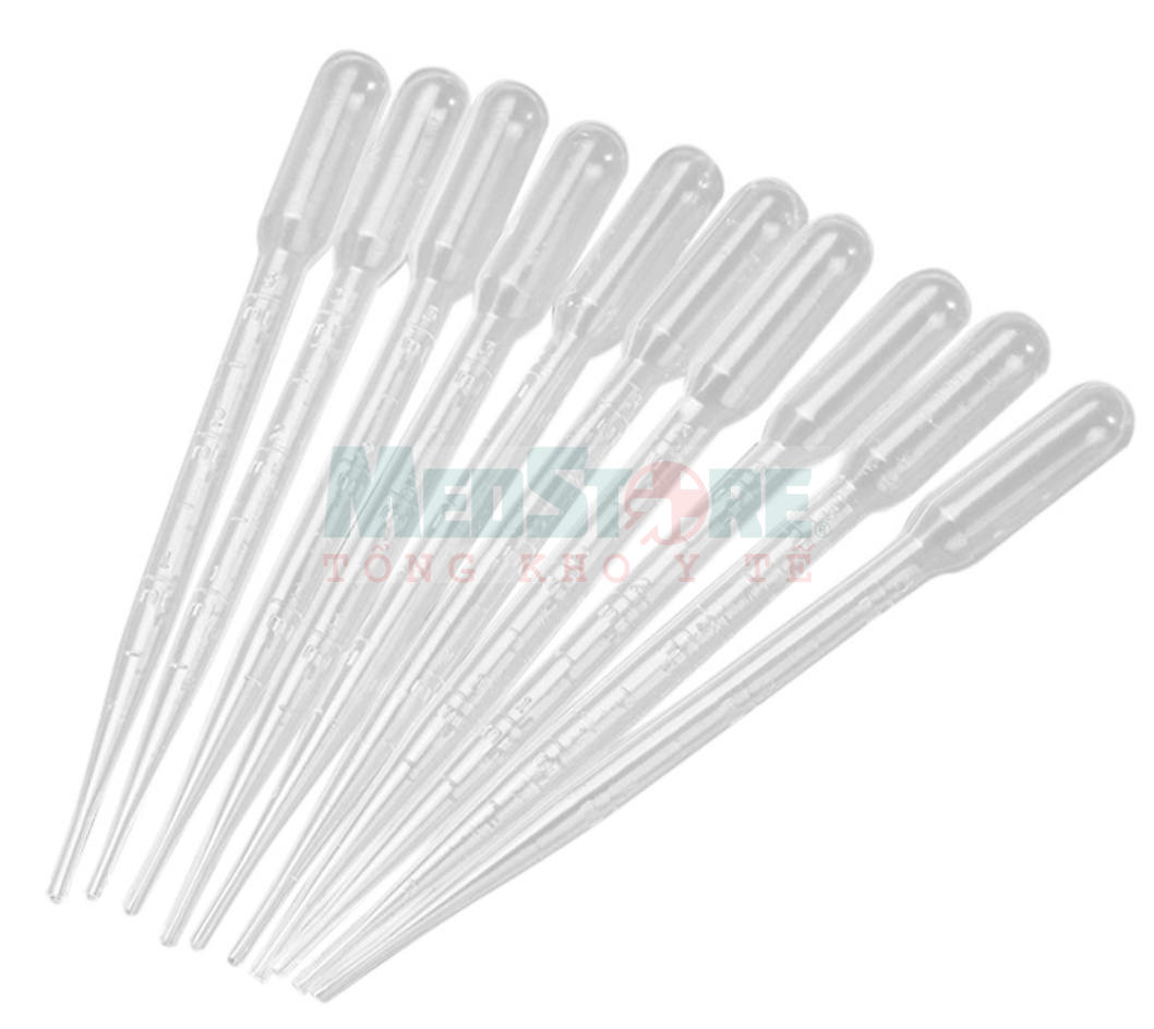 Túi 100 ống bóp nhỏ giọt (pipet) 1ml làm thí nghiệm, mỹ phẩm, hút sữa