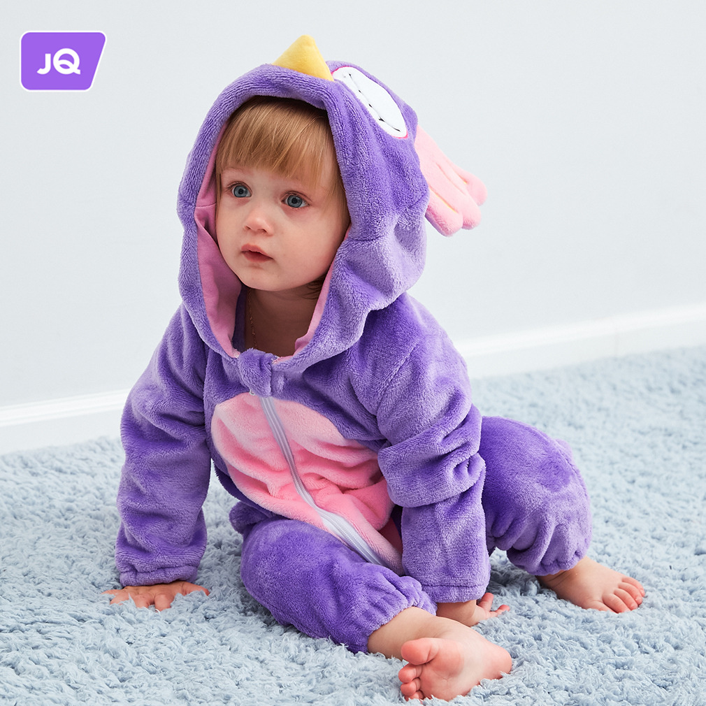 Joyncleon bé onesie flannel trẻ em phù hợp với quần áo trẻ sơ sinh bé animal romper
