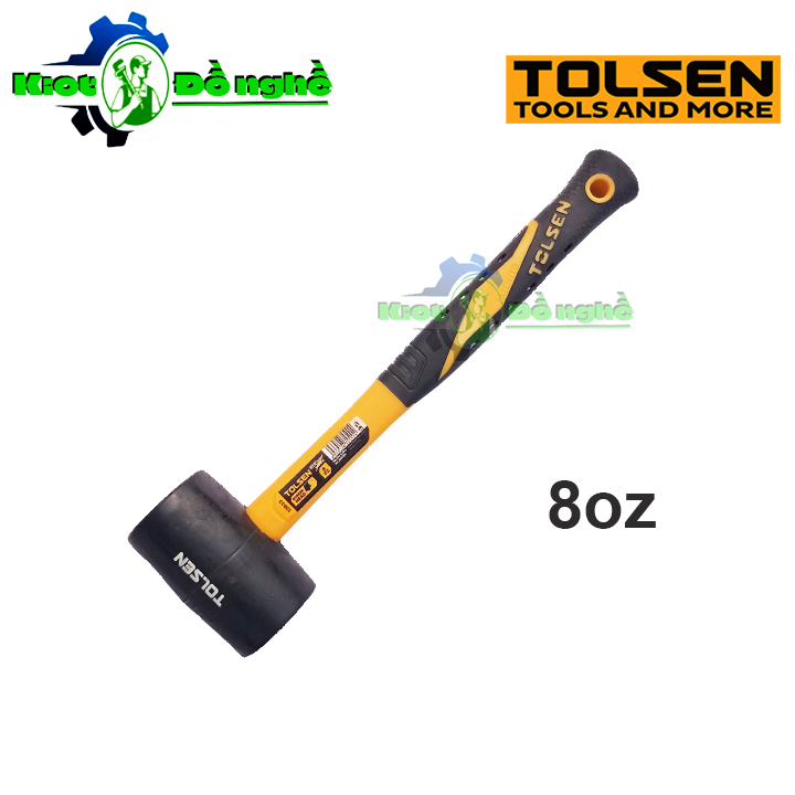 Búa cao su đen 8oz tolsen 25033 – búa cao su đóng gạch, đóng sàn gỗ