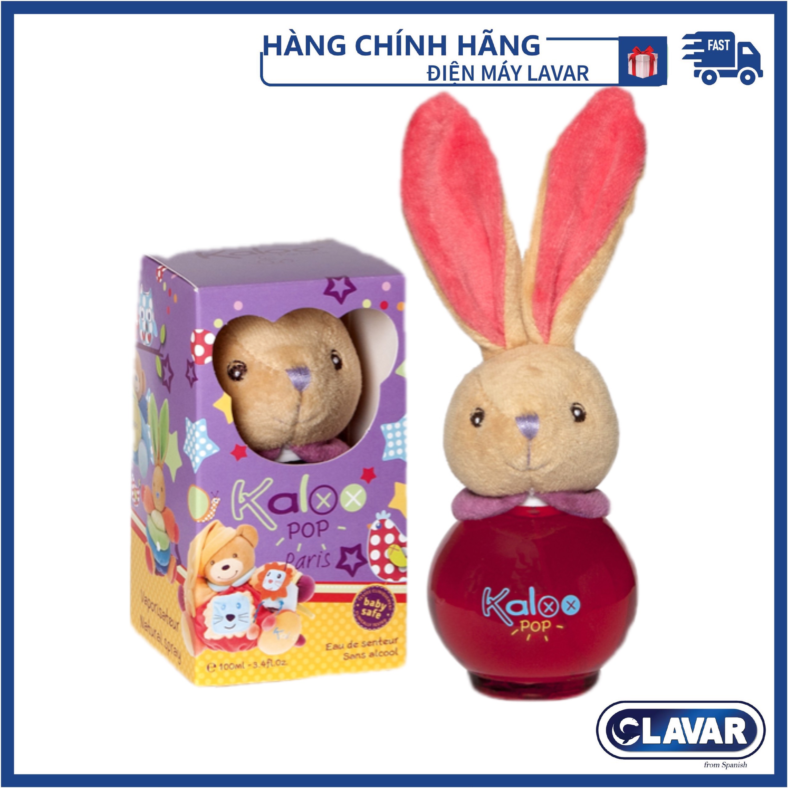 1560 - 100ml nước hoa cho bé kaloo pop không chứa cồn