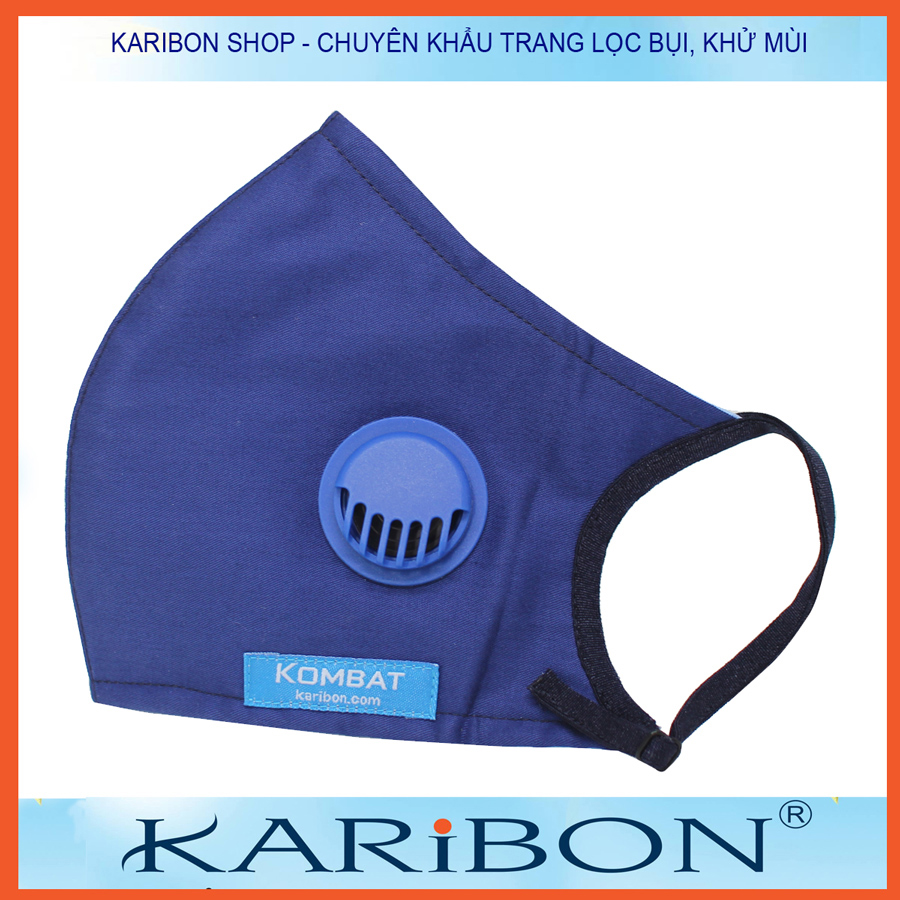 Khẩu trang Karibon Kombat 8 lớp, lọc bụi mịn size M