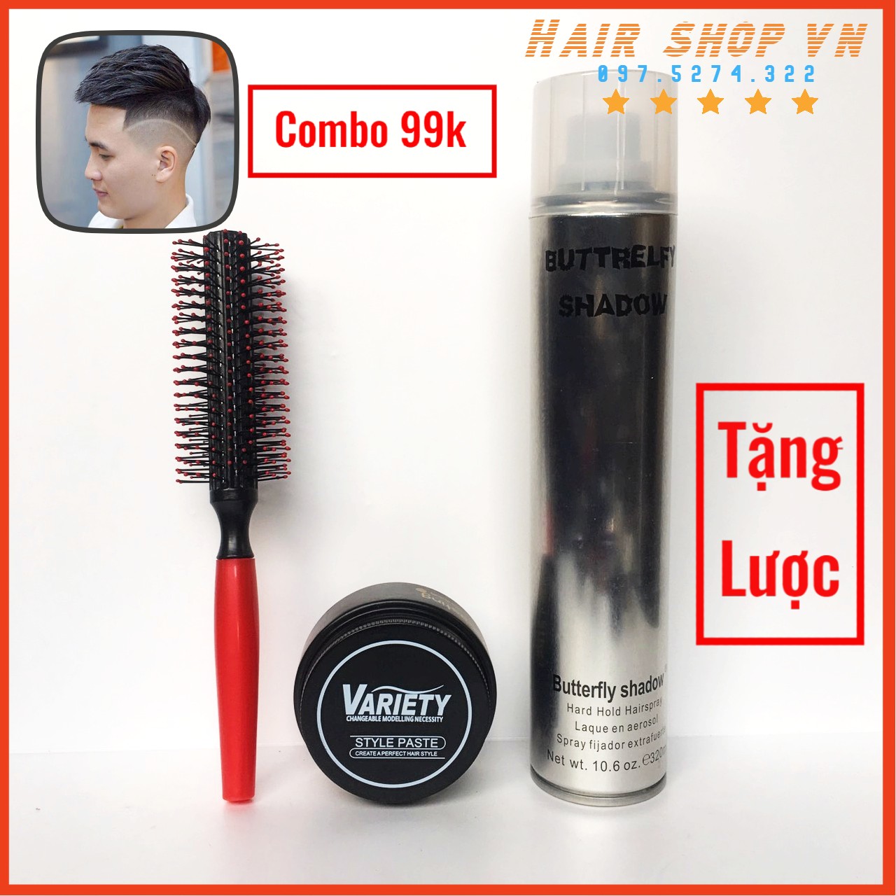 Sáp vuốt tóc nam VARIETY MATTE LASTING 100g Mùi hương nam tính tạo kiểu dễ  dàng wax vuốt tóc tạo kiểu giữ nếp SA02