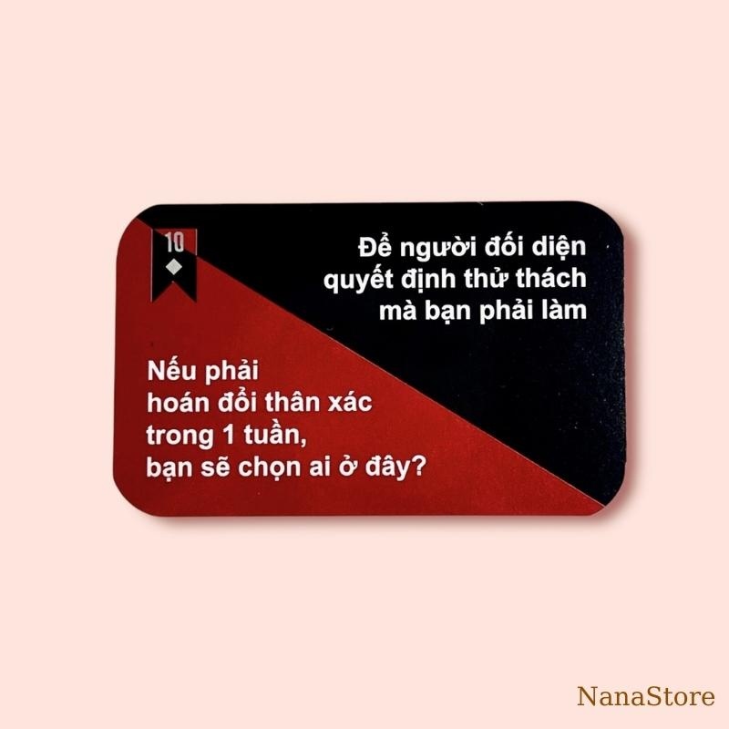 ✿❆ Bộ bài Drinking Game Thách hay thật “Truth or Dare” Thẻ Bài BoardGame