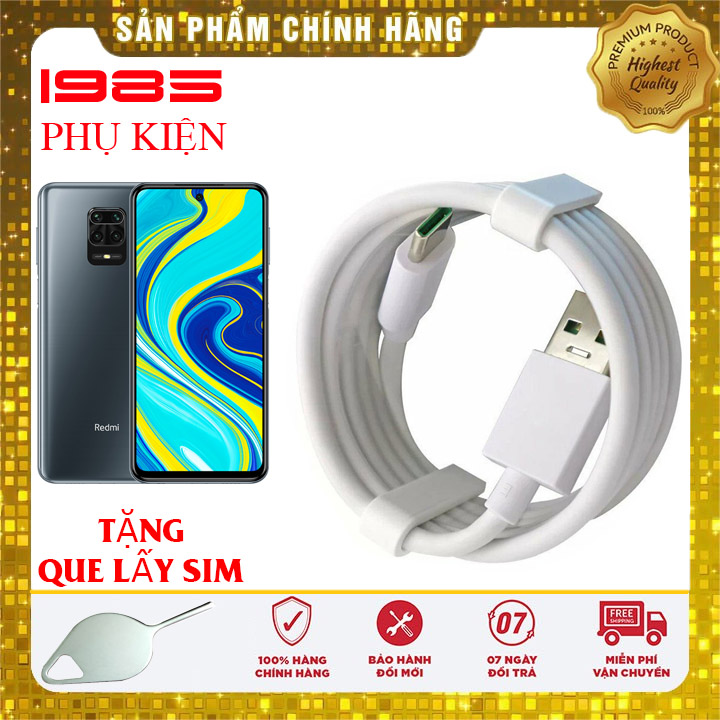 Cáp sạc nhanh xiaomi redmi note 9 pro note 9s