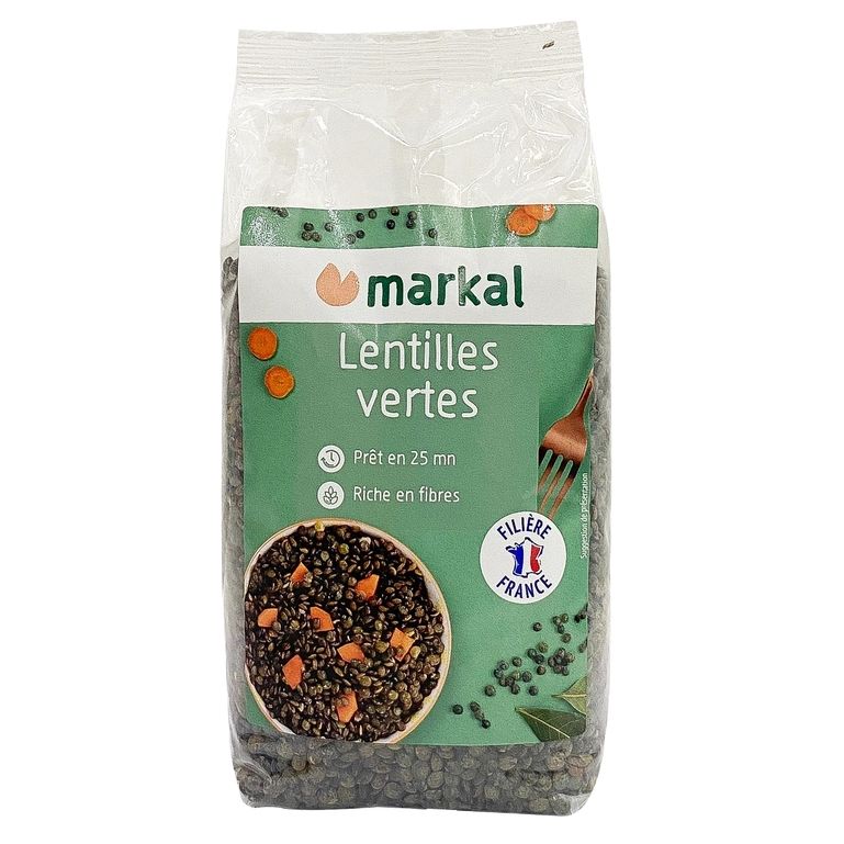 Đậu lăng xanh hữu cơ markal 500g