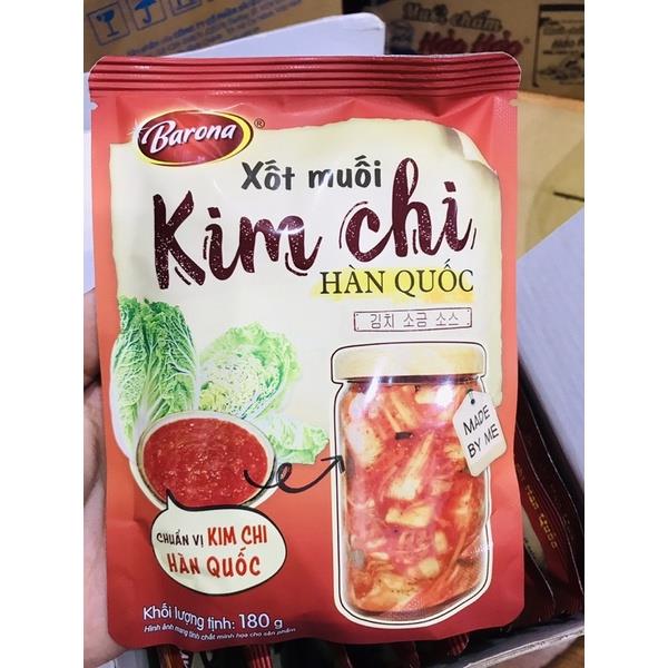 【sẵn sàng】 Combo 10 gói xốt muối kim chi Barona 180g siêu tiết kiệm