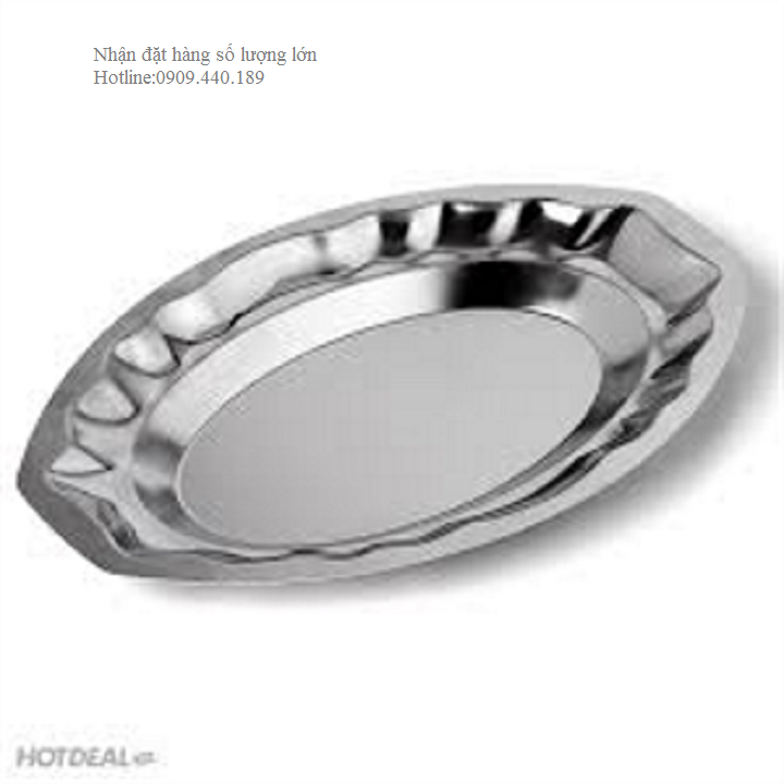 Dĩa HX cạn lớn inox kích thước 402cm