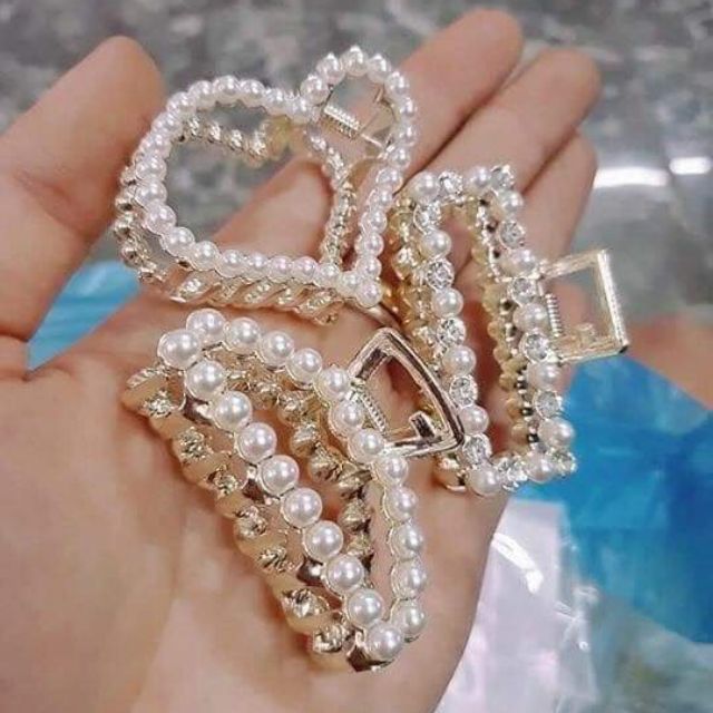 Set 3 kẹp càng cua đính đá hot 2020, nhiều mẫu xinh xắn, giao mẫu ngẫu nhiên
