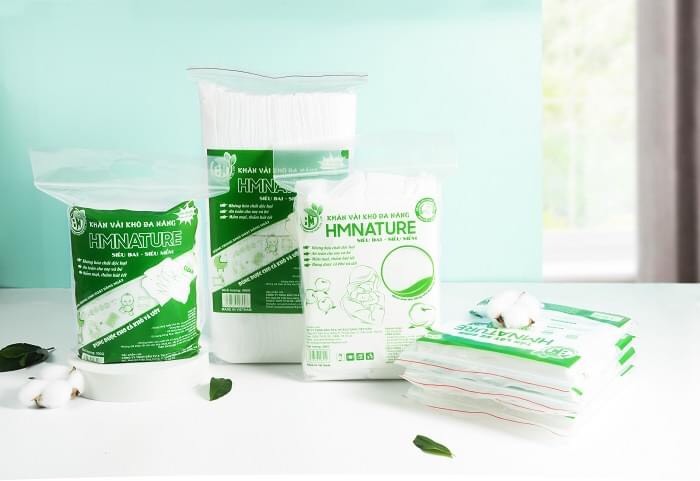 Khăn vải khô đa năng, Khăn giấy khô đa năng HMNATURE - gói 500gr