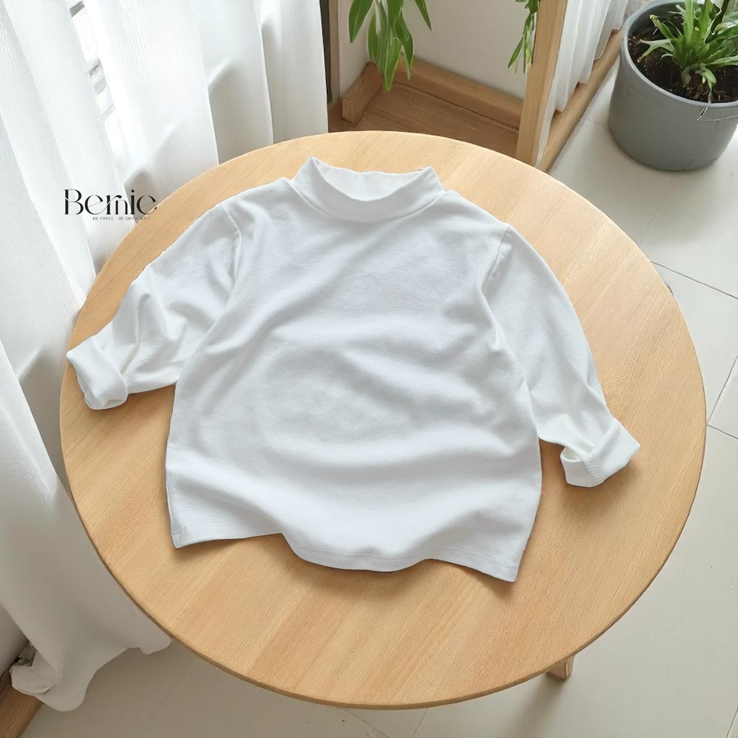 Be114 Bernie Boys' Long-Sleeved T-Shirt with Korean Style Dinosaur Print, T-Shirt for Children