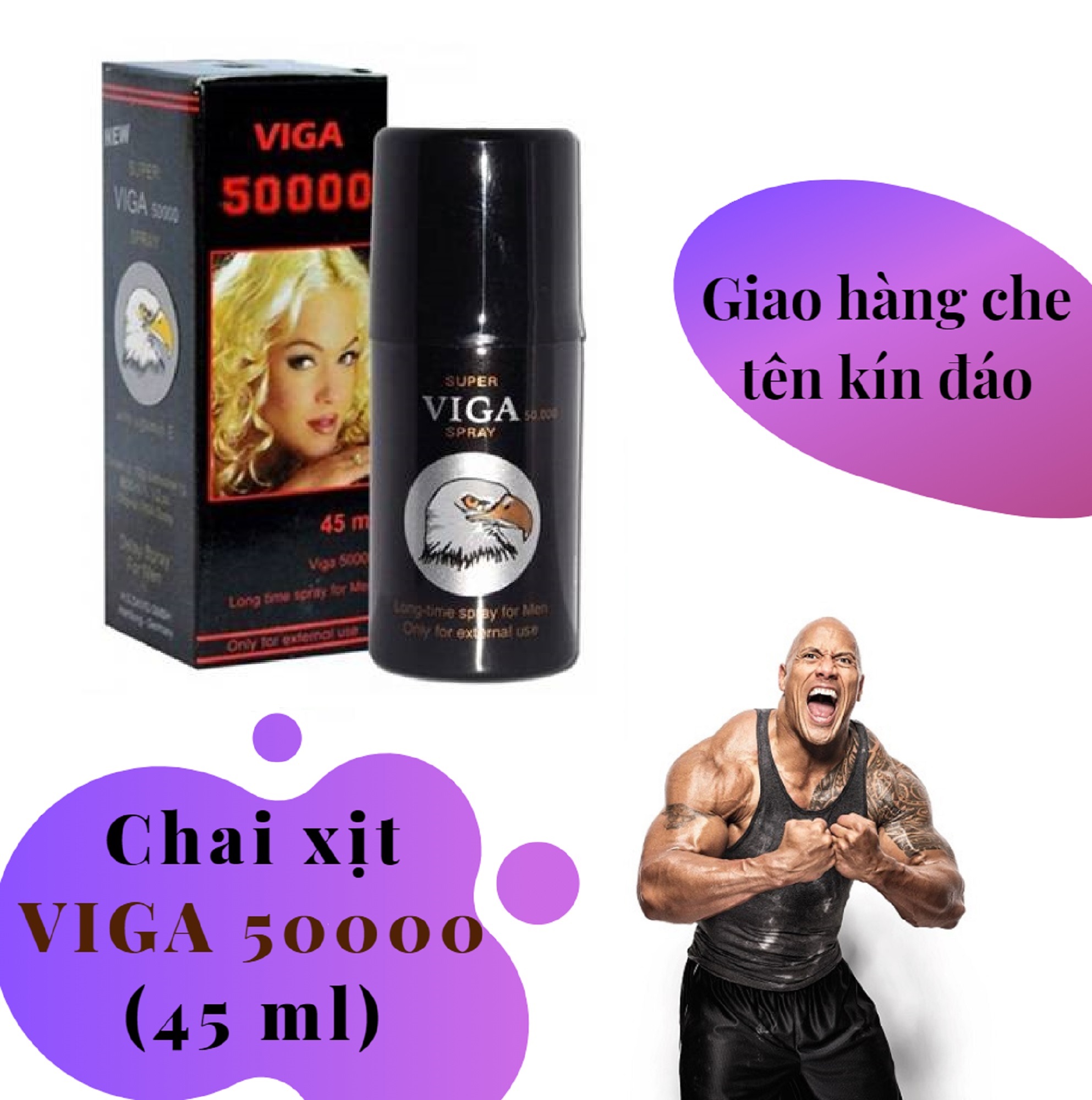 Chai xịt VIGA_50000 Đức cao cấp nam (chai 45 ml) - hàng chính hãng