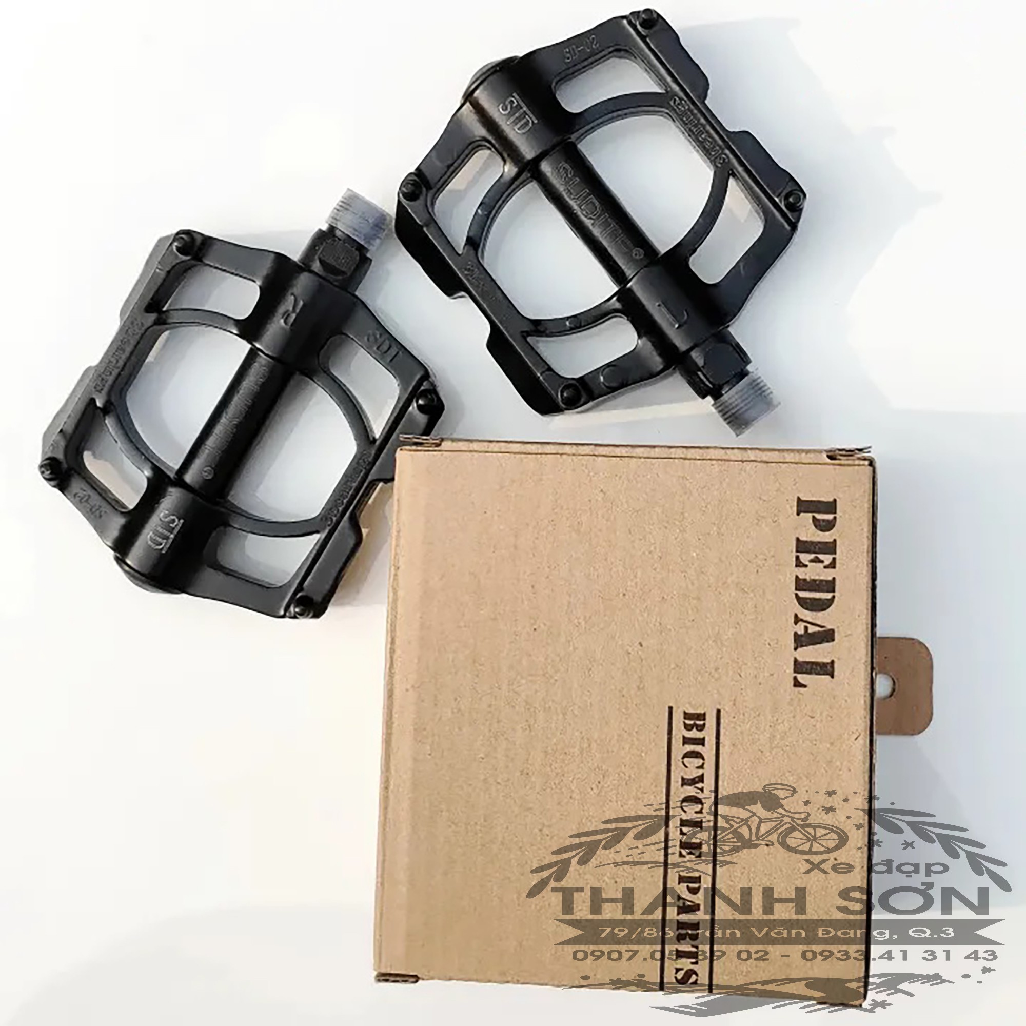 Pedal nhôm 3 bạc đạn, bàn đạp nhôm sử dụng 3 bạc đạn