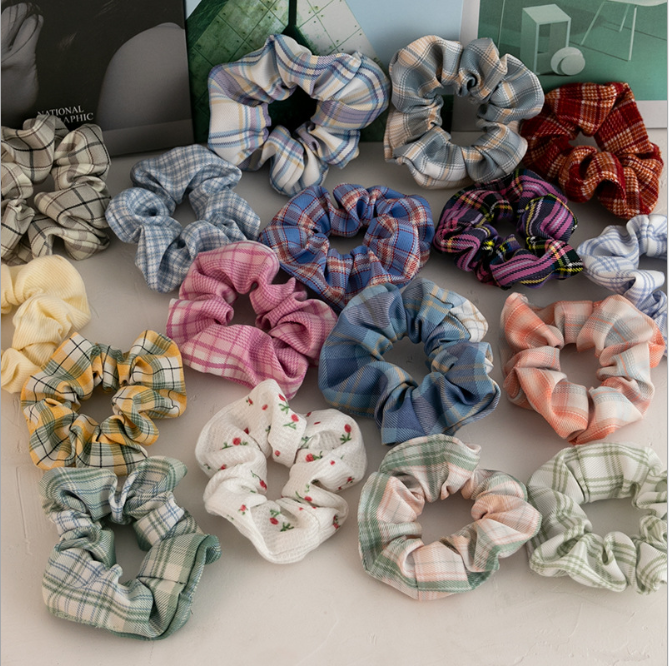 Scrunchies Dây Cột Tóc Thời Trang Nhiều Màu
