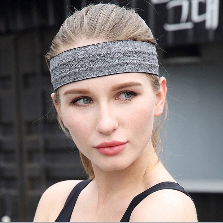 Băng Đô Thể Thao Headband Cotton Đeo Trán Thấm Chặn Mồ hôi Chống Trượt Co Giãn Thời Trang Bản 5cm VG598