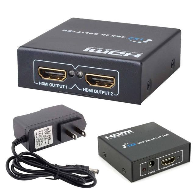 Bộ chia hdmi 1 ra 2 cổng kết nối máy tính ra hai màn hình chiếu cùng lúc – hdmi splitter 1x2