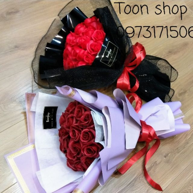 Bó hoa hồng sáp thơm vĩnh cửu 20 bông