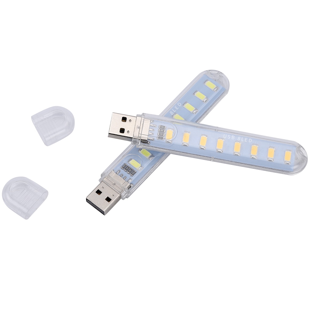 Đèn USB siêu sáng 8 LED ( bộ 2 đèn)