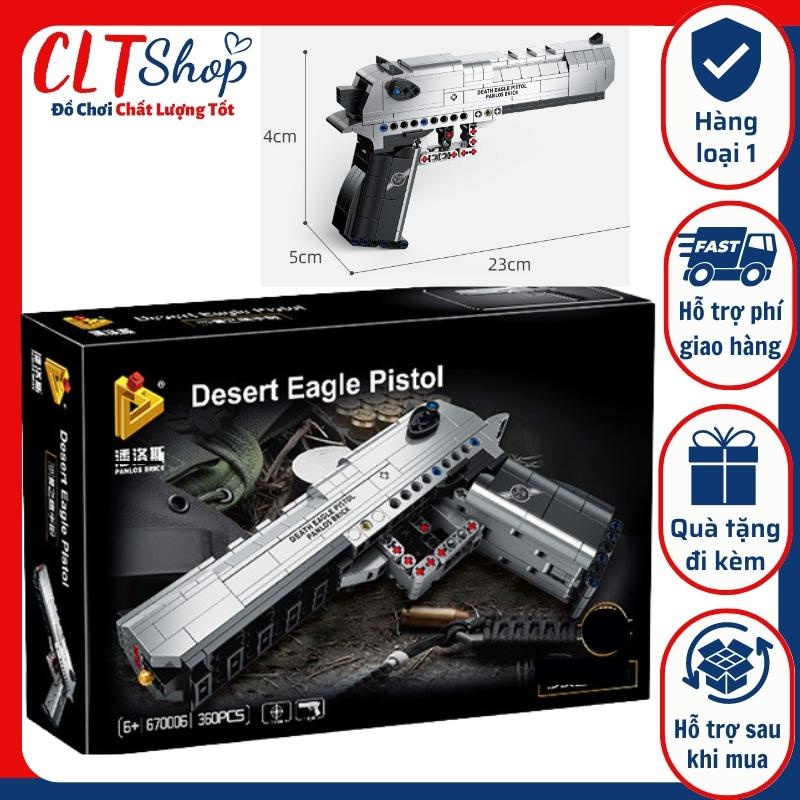 Đồ chơi xếp hình lắp ráp mô hình súng lục bạc Desert Eagle 670006 CLTshop