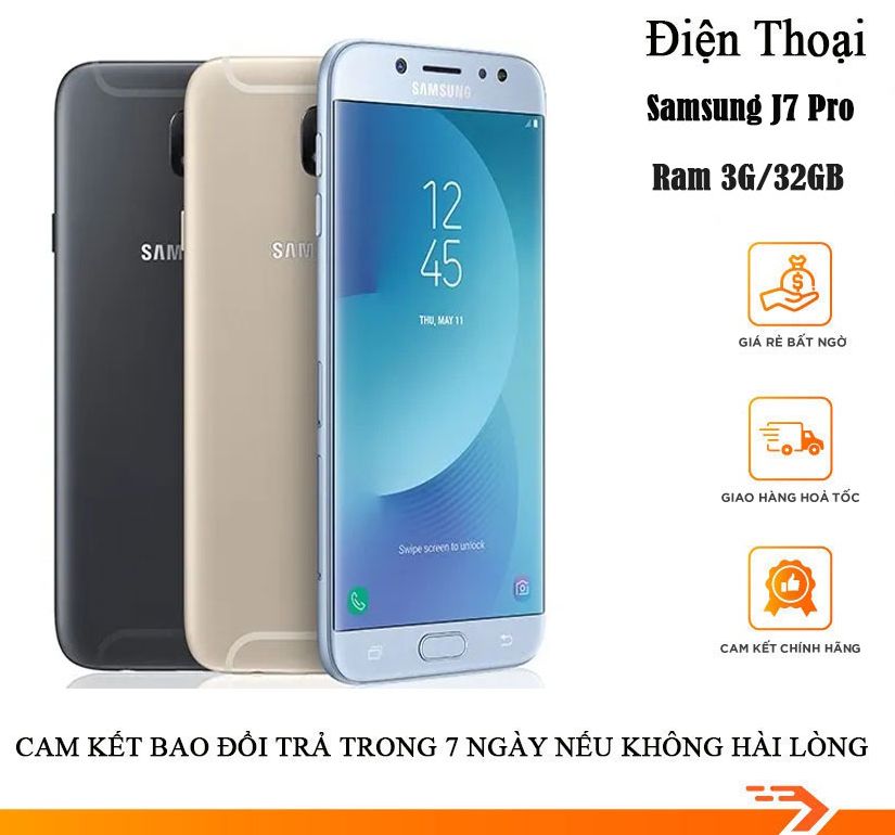Samsung Galaxy J7 Pro ram 3g/32gb máy chính hãng mới 99%