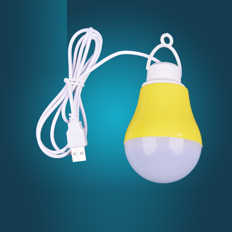 [HCM]Bóng đèn Led nguồn cáp USB từ sạc dự phòng laptop máy tính tiết kiệm điện 5W thích hợp trong khi đi du lịch đi học cắm trại thắp sáng khi mất điện...