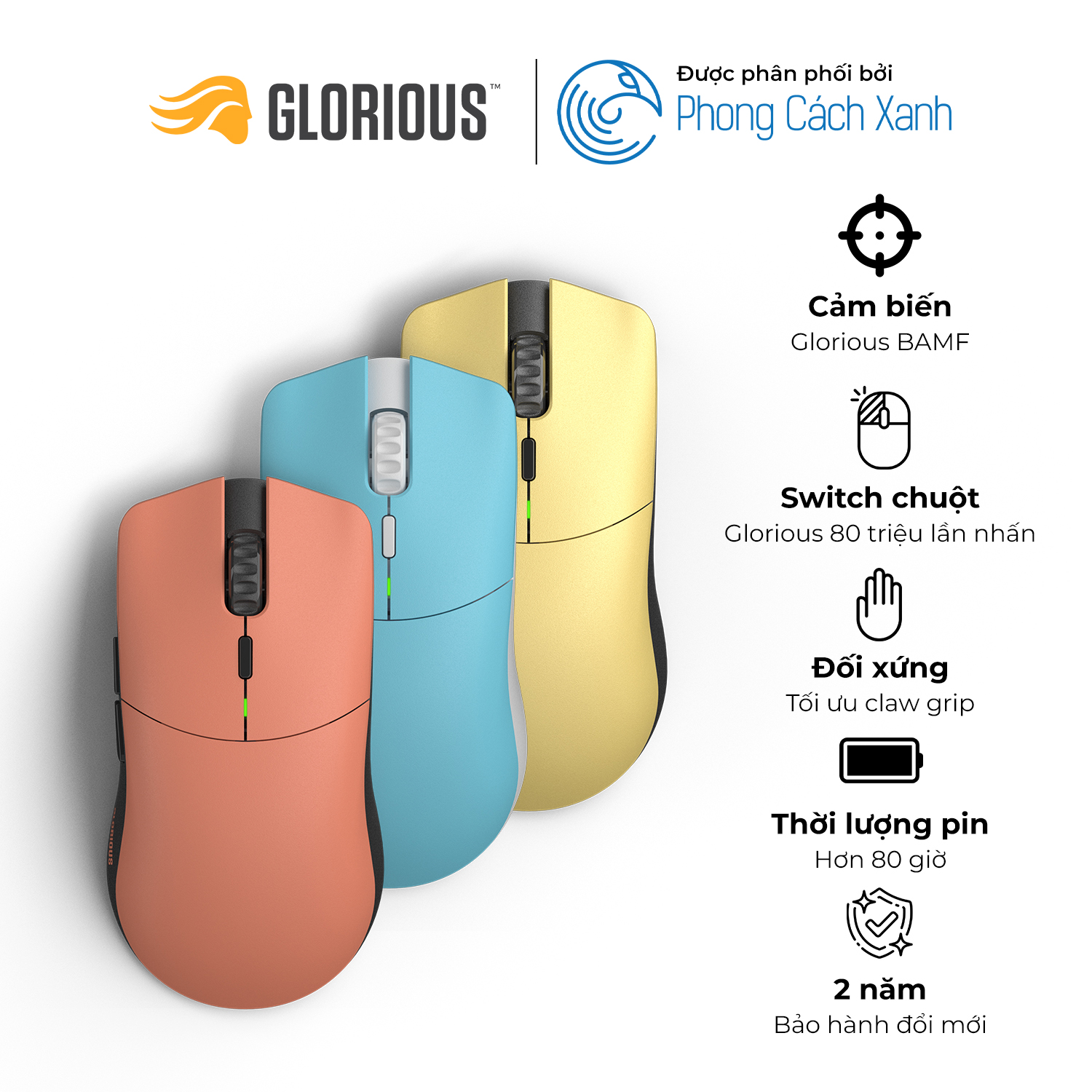 Chuột không dây siêu nhẹ Glorious Model O PRO | Forge Limited Edition - Hàng Chính Hãng