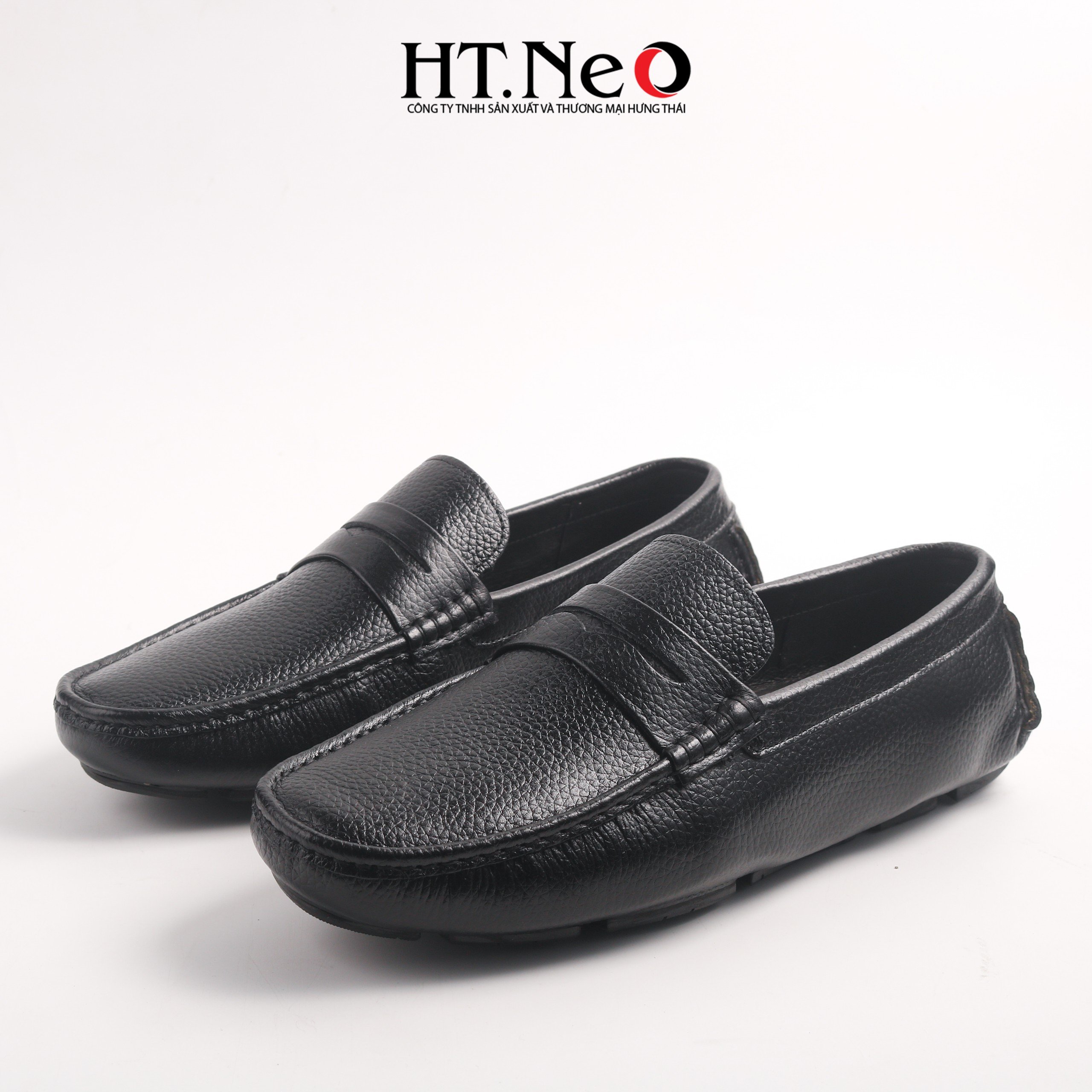 Giày lười nam, giày mọi nam da thật  HT.NeO cao cấp thoải mái lịch lãm cho người đi gm182
