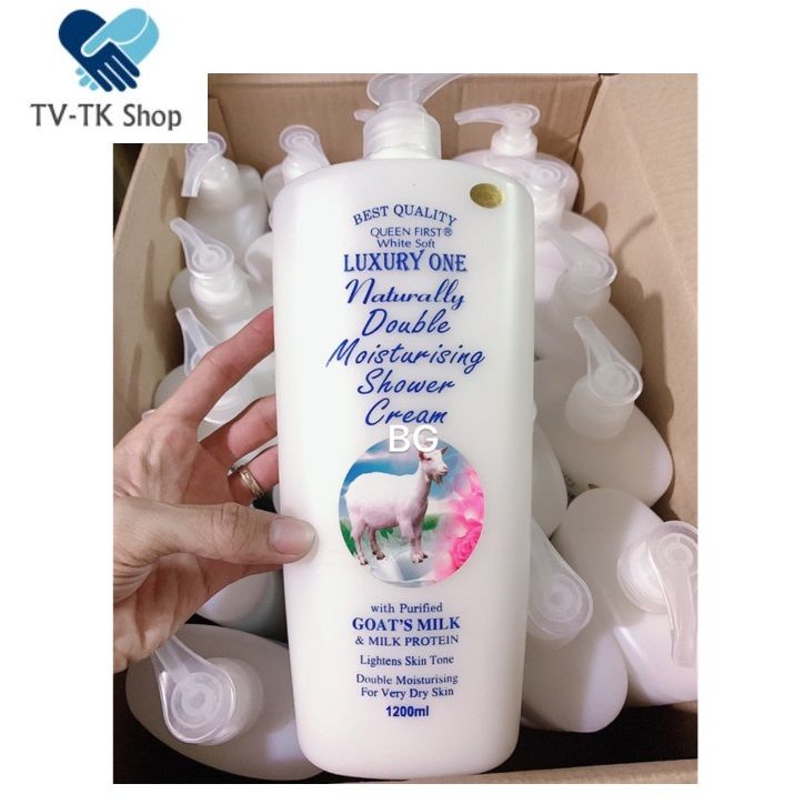 Sữa tắm dê luxury one 1200ml - mẫu mới