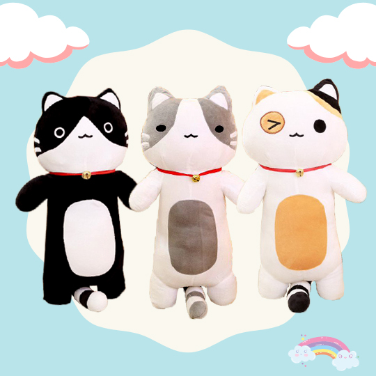 Gấu bông bộ ba mèo siêu dễ thương size 80cm