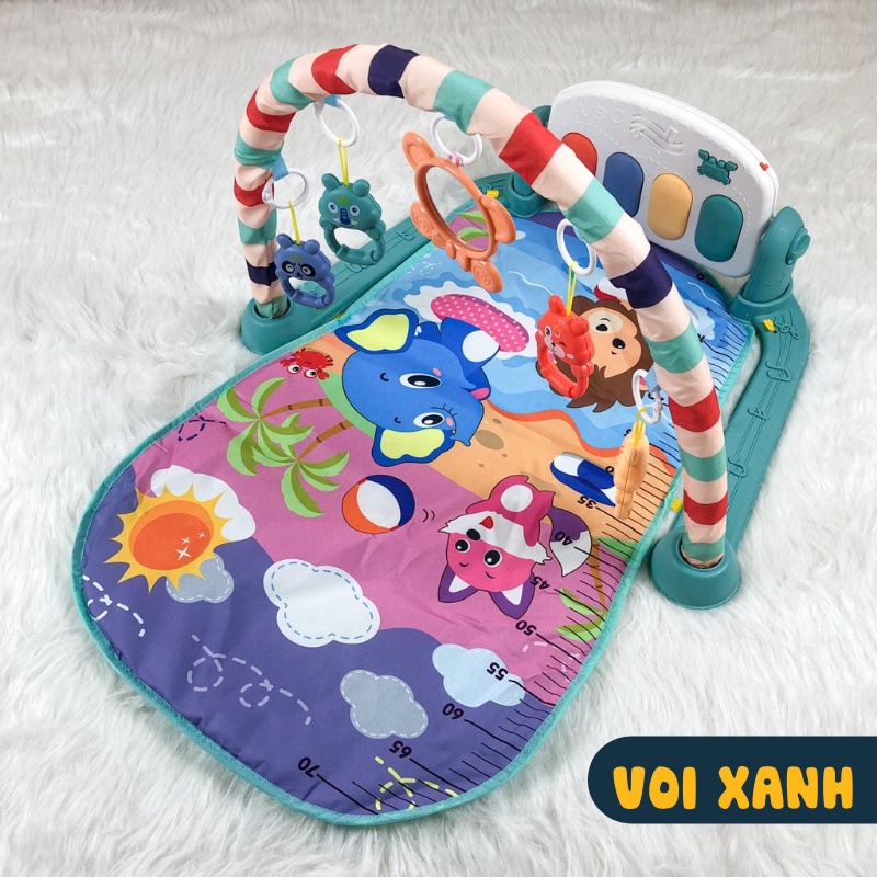 Thảm nằm chơi nhạc hình thú ngộ nghĩnh cho bé