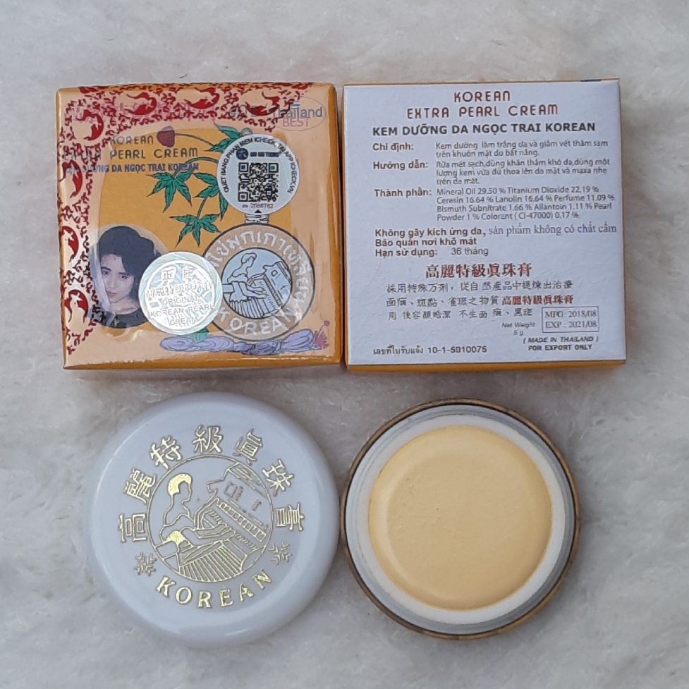 Kem nám sâm vàng Dưỡng Trắng Ngọc Trai Korean Extra Pearl Cream 5g