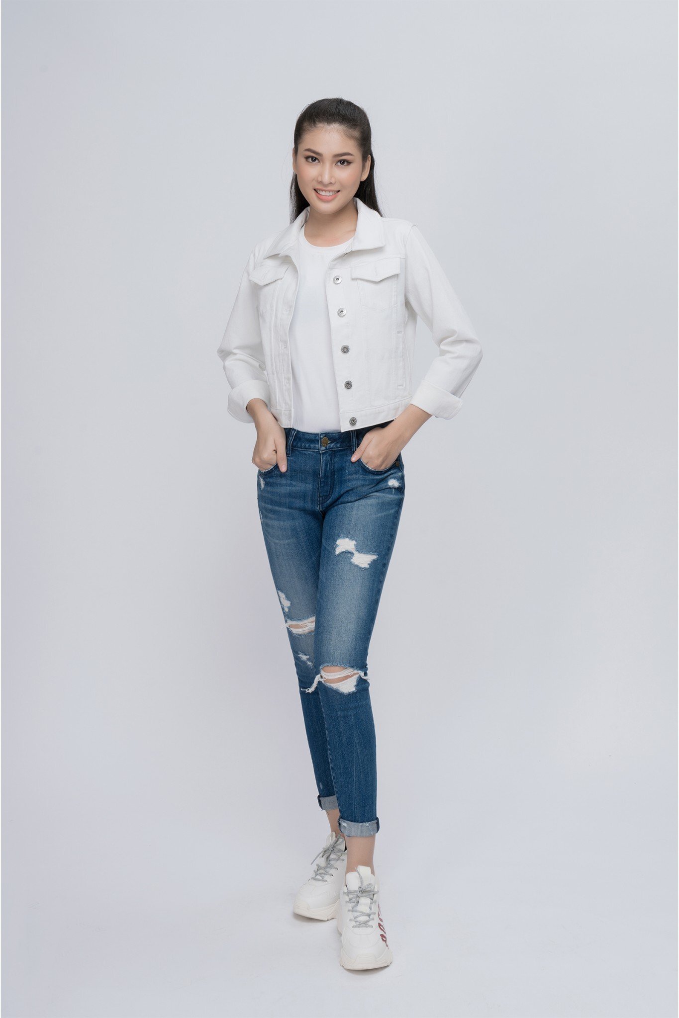 Quần jean nữ dáng skinny v-sixtyfour - 319wd2081f4990