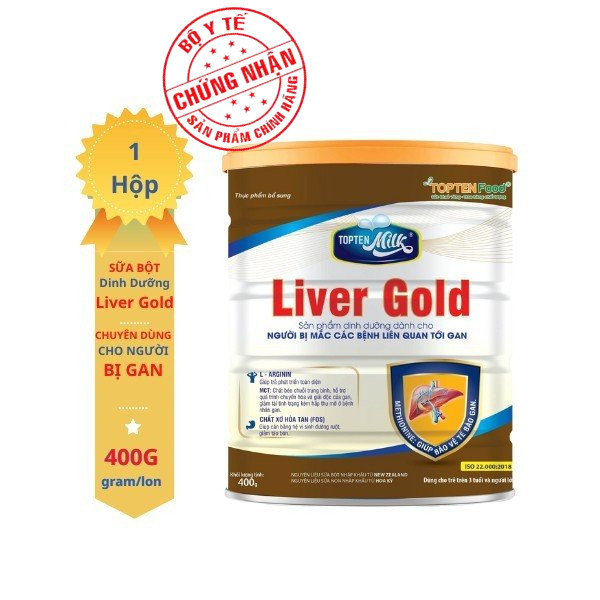 Sữa dùng cho người bị gan,mát gan,giải độc liver gold 400g TOPTEN Milk