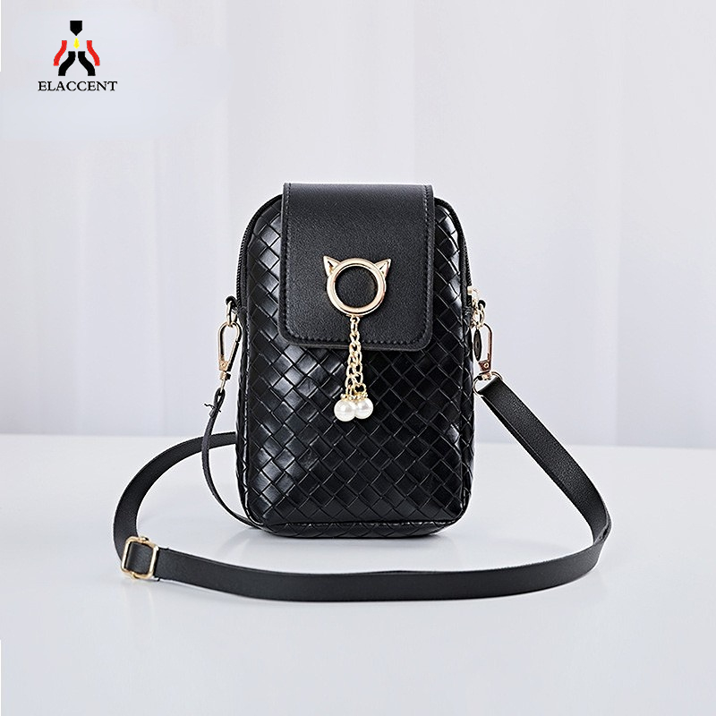 ELACCENT⚡  túi đeo chéo túi đeo chéo nữ tui xách nư giá rẻ Túi Đựng Điện Thoại Đeo Chéo Túi Nữ Thời Trang Ví Đựng Tiền Xu Hàn Quốc Túi Đeo Chéo Một Bên Vai Cho Nữ túi xách nữ 2022 hot sang chảnh