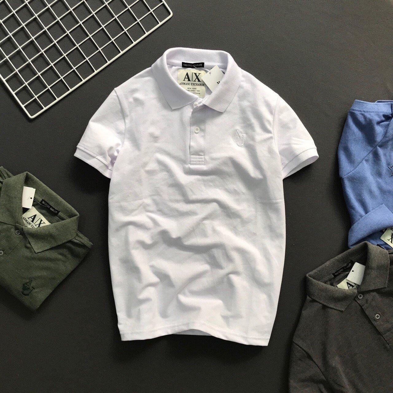 [HCM]Áo thun nam có cổ thêu chữ AJ độc đáo thiết kế cao cấp chất liệu vải thun cá sấu dành người từ 50-85kg- Thời Trang nam Siibe